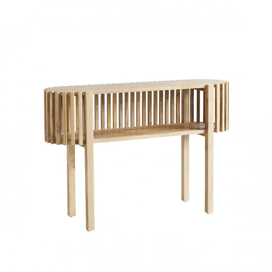 Slatted Teak Console