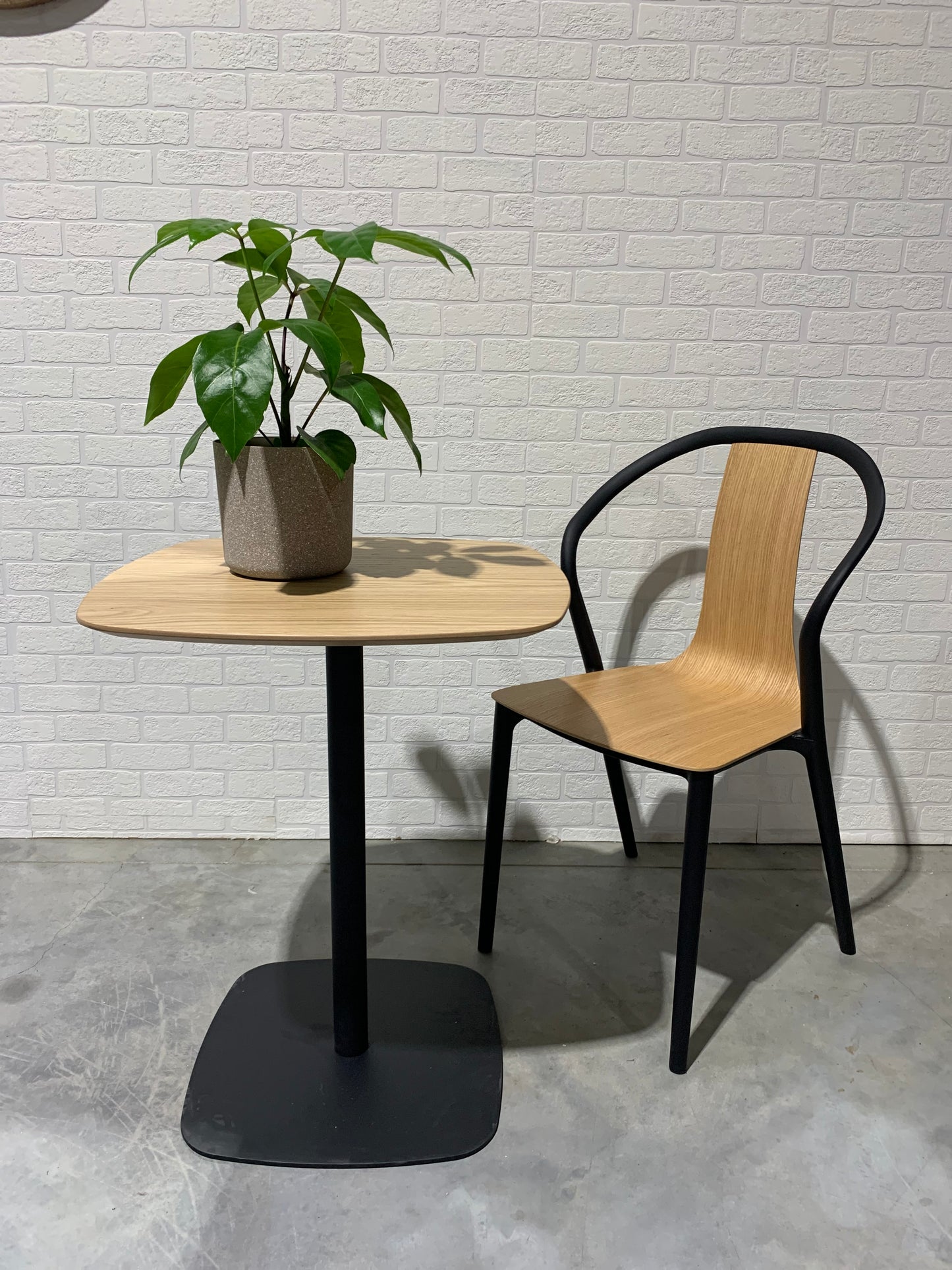 Timber / Plastic Moulded Chair